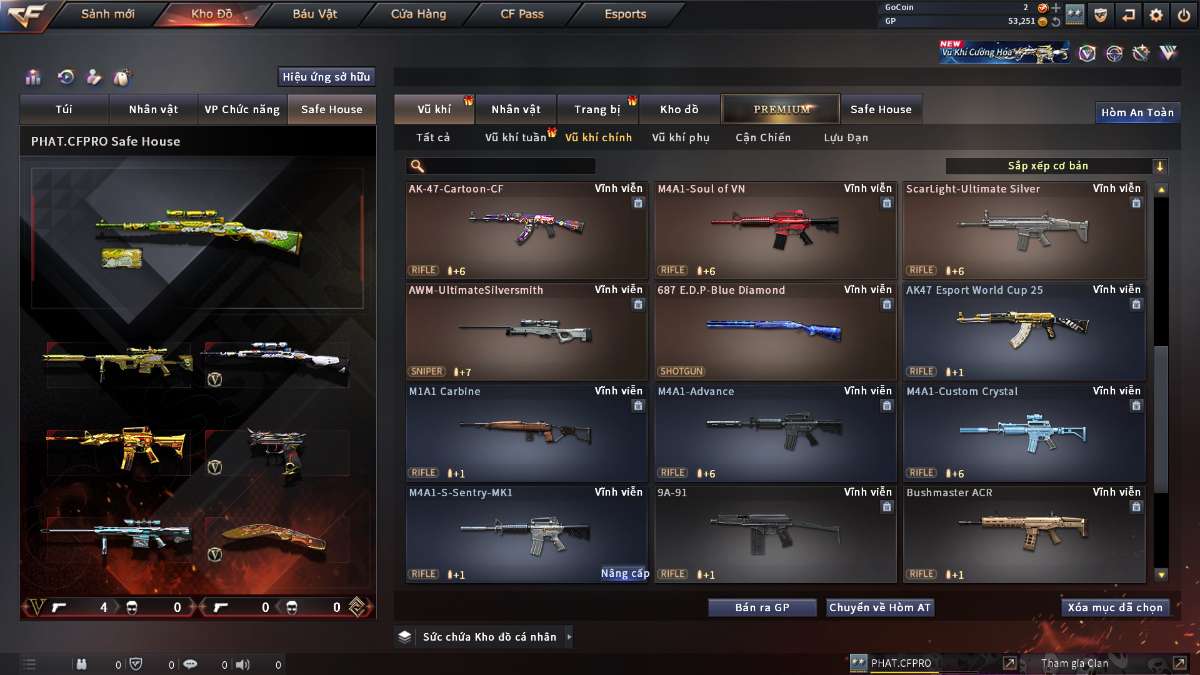 shop acc cf uy tin gia re